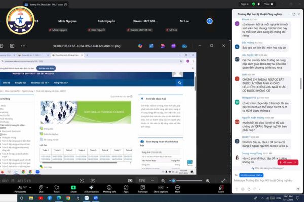 Su dong hanh cua nha truong trong qua trinh hoc tap